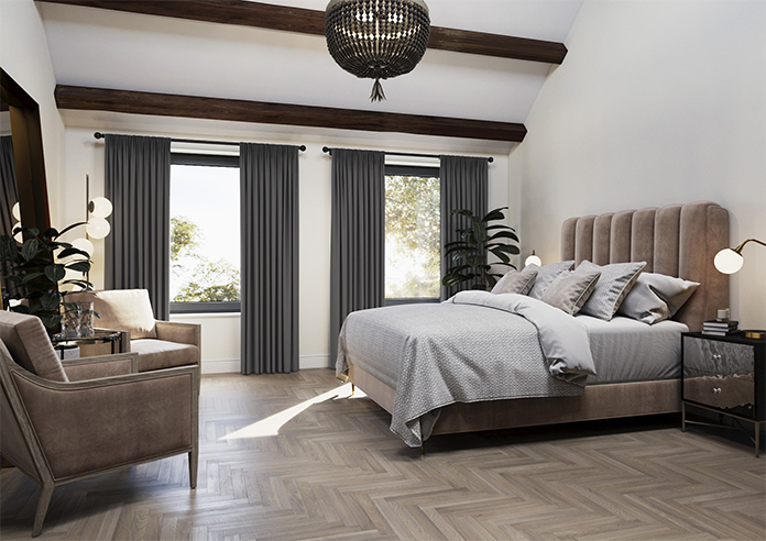 Medina, Dark Charcoal - Made to Measure Curtains - Image 7